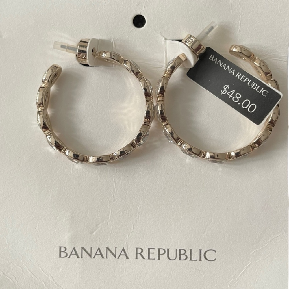 NWT Silver Hoop Earrings